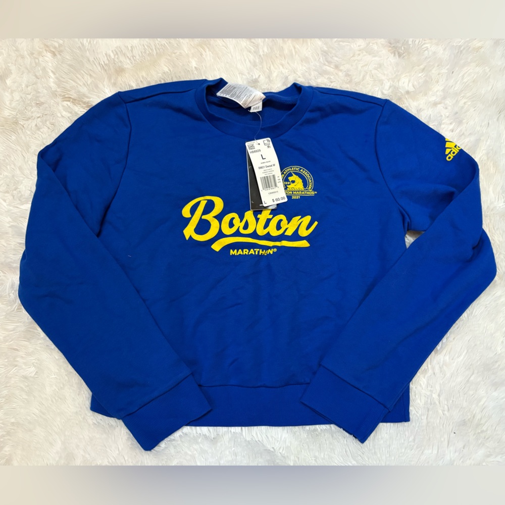 adidas women Boston marathon 2021 sweatshirt HB8929